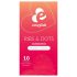 EasyGlide Ribs & Dots - Textured Condoms (10-pack)