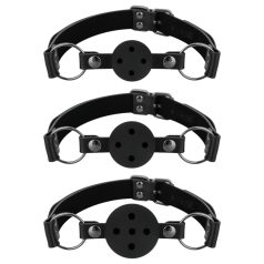 Bedroom Fantasies - Black Mouth Gag Set - 3 Pieces