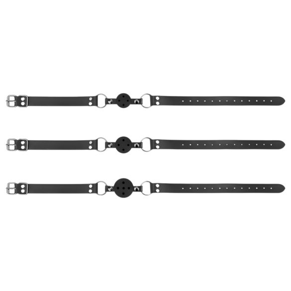 Bedroom Fantasies - Black Mouth Gag Set - 3 Pieces