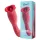 Teazers - double-ended vibrator with tongue clitoral stimulator (red)