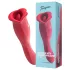 Teazers - double-ended vibrator with tongue clitoral stimulator (red)