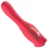 Teazers - double-ended vibrator with tongue clitoral stimulator (red)