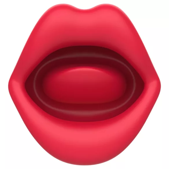 Teazers - double-ended vibrator with tongue clitoral stimulator (red)
