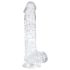 EasyToys - Transparent Testicle Dildo - 13.5cm