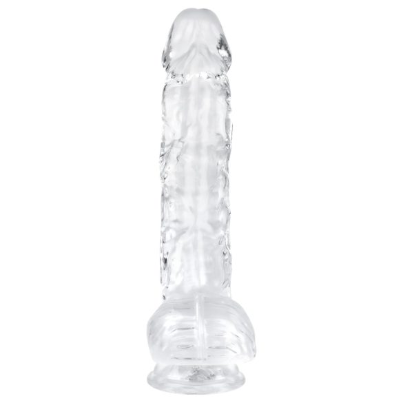 EasyToys - Transparent Testicle Dildo - 13.5cm