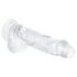 EasyToys - Transparent Testicle Dildo - 13.5cm