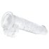 EasyToys - Transparent Testicle Dildo - 13.5cm