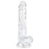 EasyToys - Transparent 17cm Dildo with Balls