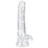 EasyToys - Transparent 17cm Dildo with Balls