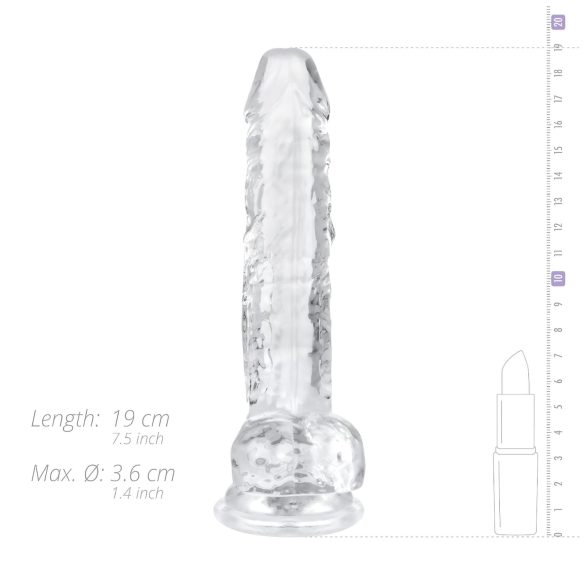 EasyToys - Transparent 17cm Dildo with Balls