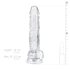 EasyToys - Transparent 17cm Dildo with Balls