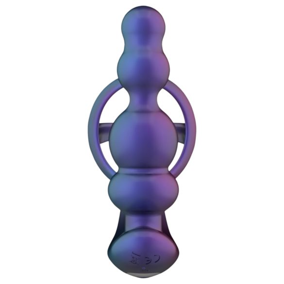 Hueman Stellar Force - Purple Anal Vibrator & Penis Ring Combo