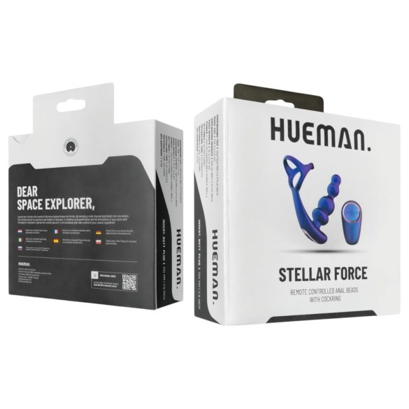 Hueman Stellar Force - Purple Anal Vibrator & Penis Ring Combo
