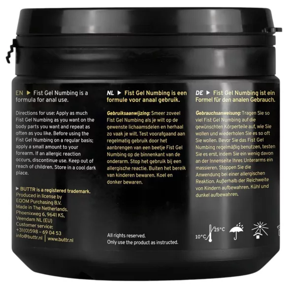 BUTTR - Numbing Fisting Gel (500ml)