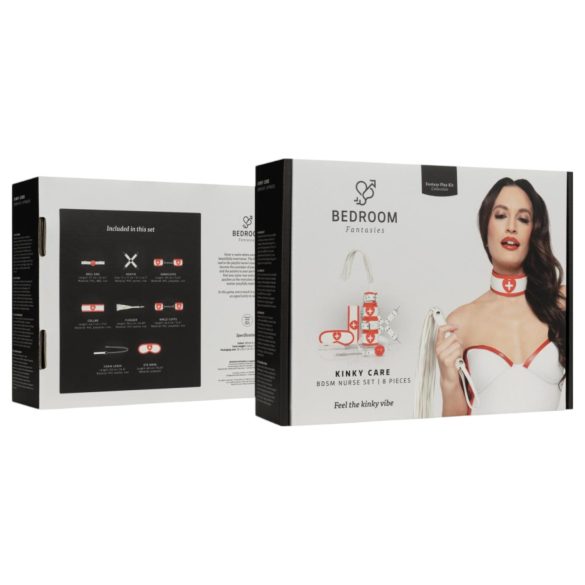 Bedroom Fantasies - 8-Piece Nurse Set (Red-White)