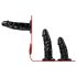 Easytoys - Strap-On with Triple Dildo (Black)