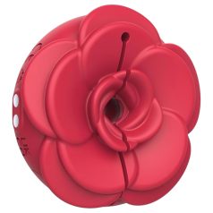 Teazers Rose - Vibrating Nipple Clamps (Red)