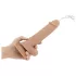 Real Fantasy Hunter - ejaculating realistic vibrator with remote control (flesh-coloured)