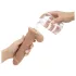 Real Fantasy Hunter - ejaculating realistic vibrator with remote control (flesh-coloured)