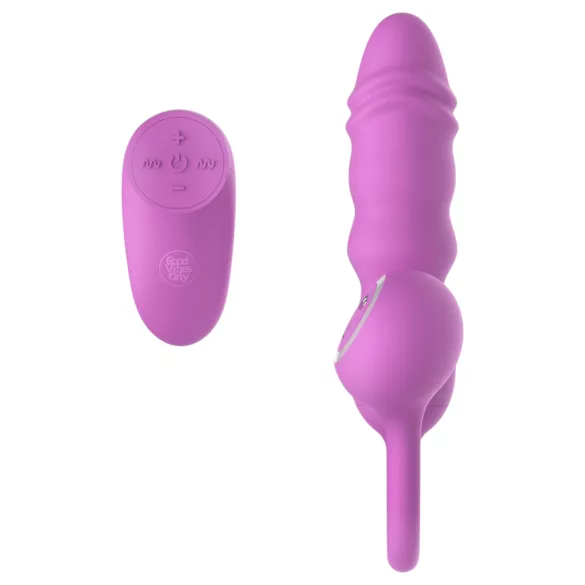 Good Vibes Only - bullet vibrating egg with remote control (pink)