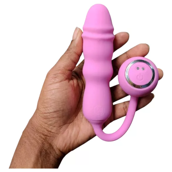 Good Vibes Only - bullet vibrating egg with remote control (pink)