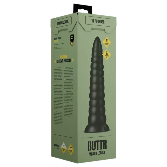 BUTTR Caterpillar - giant anal plug (black) - 29 cm