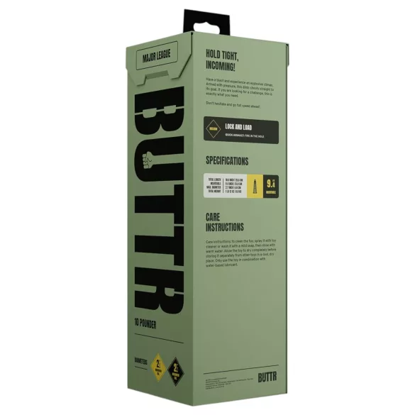 BUTTR Caterpillar - giant anal plug (black) - 29 cm