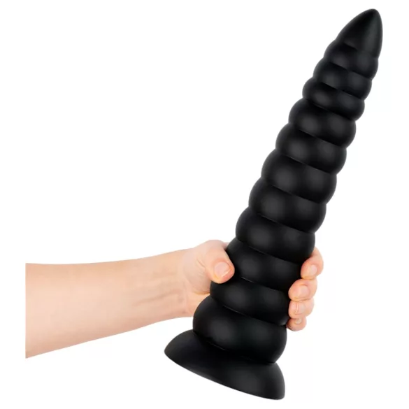 BUTTR Caterpillar - giant anal plug (black) - 29 cm
