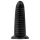 BUTTR Double Ribbed - extra-large ribbed anal plug (black) - 26 cm