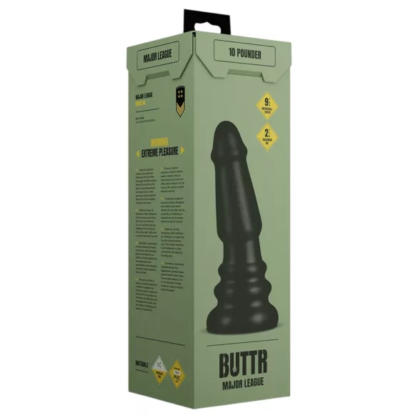 BUTTR Tactical II - giant anal plug (black) - 26 cm