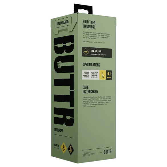 BUTTR Tactical II - giant anal plug (black) - 26 cm