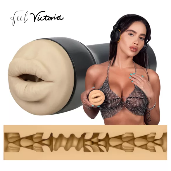 Kiiroo Victoria June – Lifelike Oral Masturbator – PowerBlow Compatible (Natural)