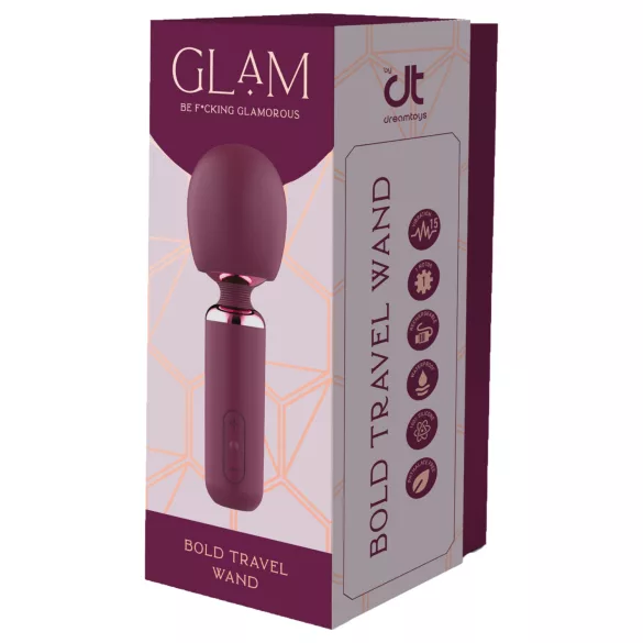 Glam - mini wand vibrator (purple)