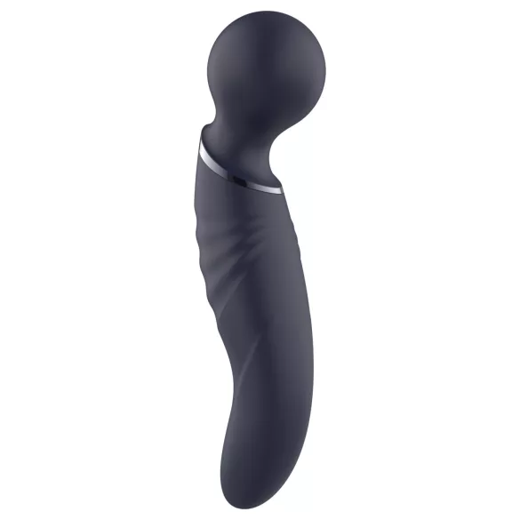 Glam - double‑ended wand vibrator (dark grey)