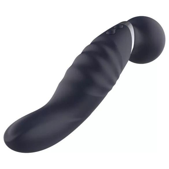 Glam - double‑ended wand vibrator (dark grey)