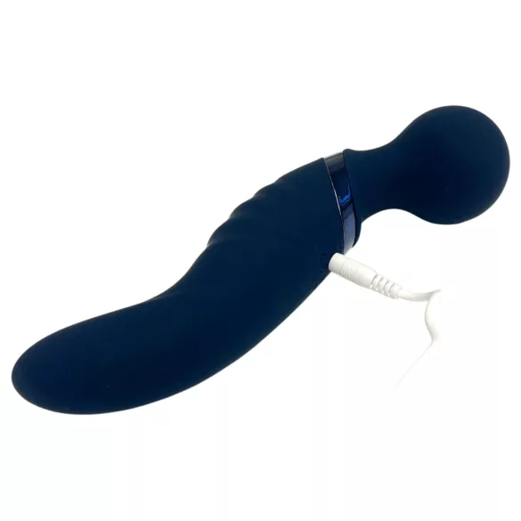 Glam - double‑ended wand vibrator (dark grey)