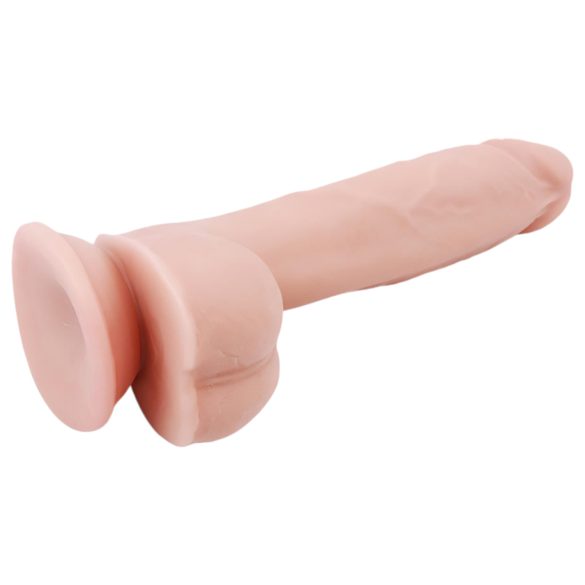 Mr. Dixx 7.6 - Suction Cup Dildo with Testicles - Natural (7.7 inches)