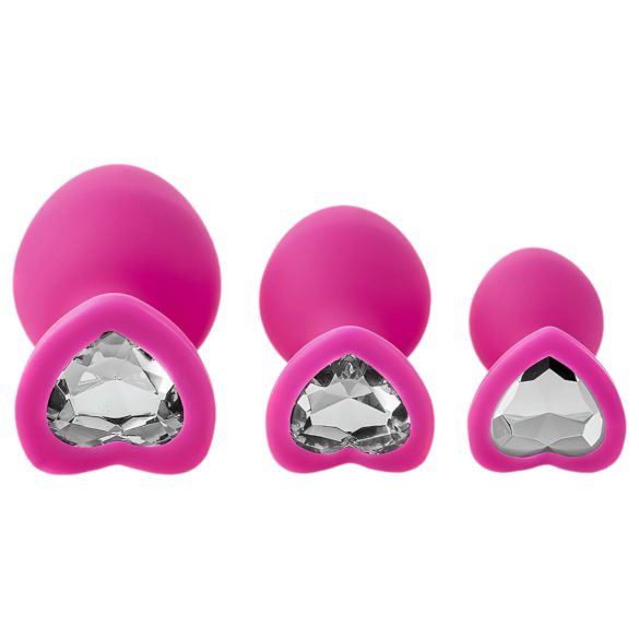 Flirts Anal Training Kit - 3-Piece Pink Plug Set