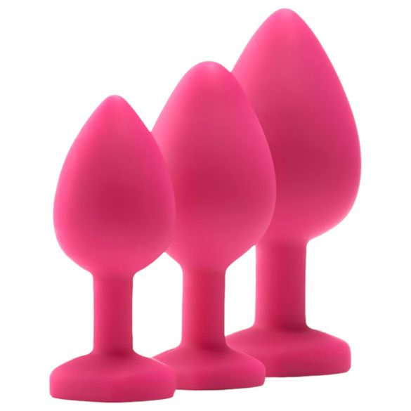 Flirts Anal Training Kit - 3-Piece Pink Plug Set