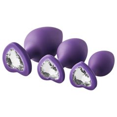 Flirts Purple Anal Training Kit - 3-Piece Plug Set