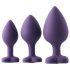 Flirts Purple Anal Training Kit - 3-Piece Plug Set