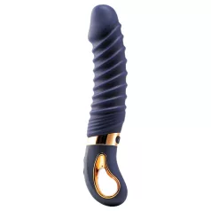 Goddess - heated ribbed vibrator (dark blue)