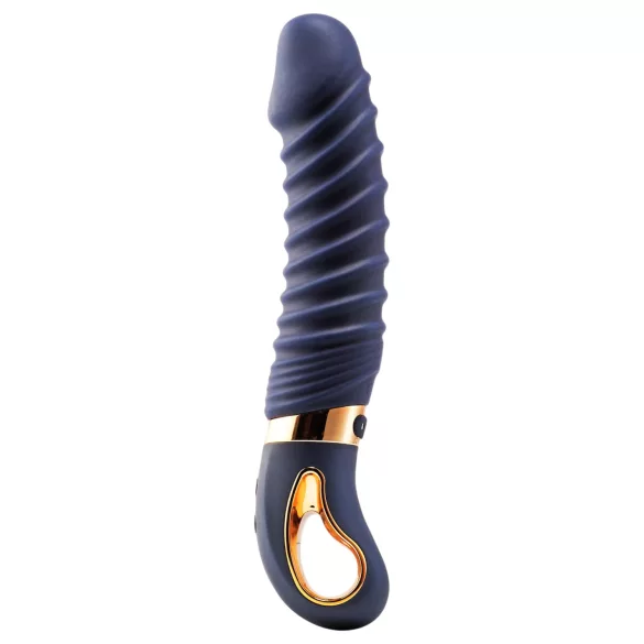 Goddess - heated ribbed vibrator (dark blue)