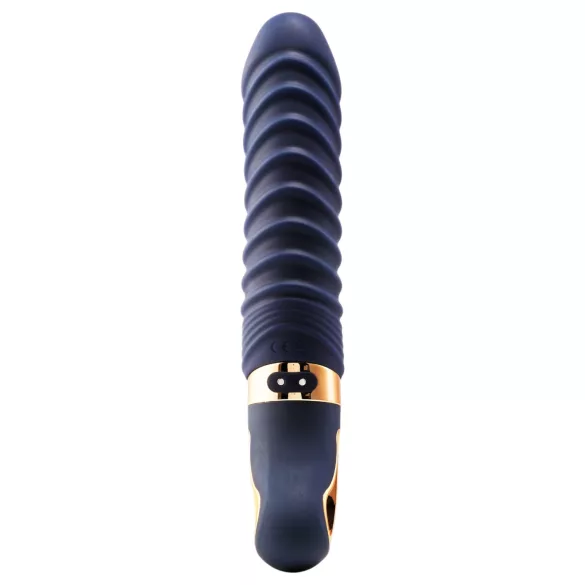 Goddess - heated ribbed vibrator (dark blue)