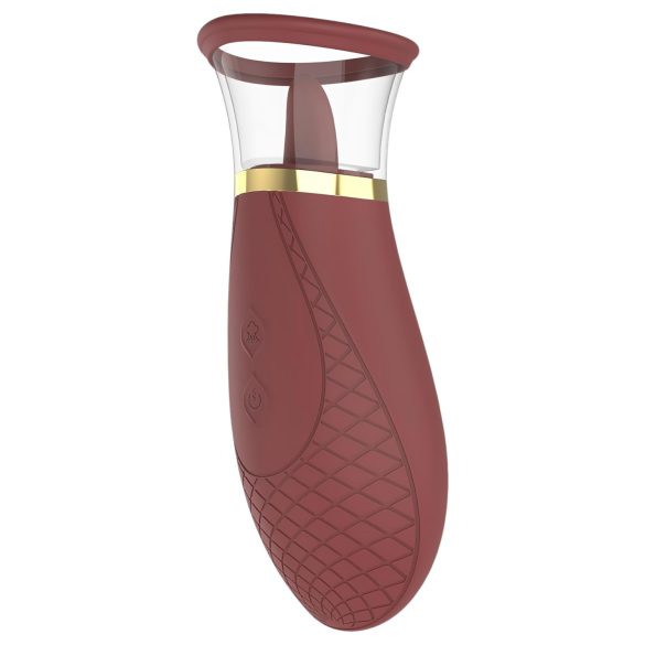 Dreamtoys Roxy - Suction & Lick Vibrator (Bordeaux)