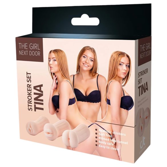 The Girl Next Door Tina - Realistic Pleasure Set (Natural)