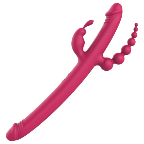Dreamtoys Anywhere Pleasure Vibe - Rechargeable 4-Arm Vibrator (Pink)