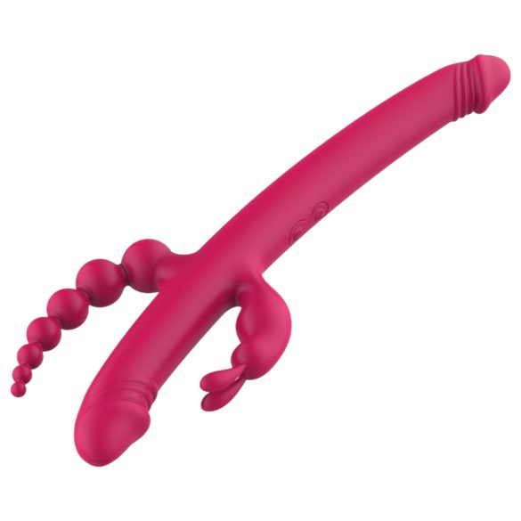 Dreamtoys Anywhere Pleasure Vibe - Rechargeable 4-Arm Vibrator (Pink)