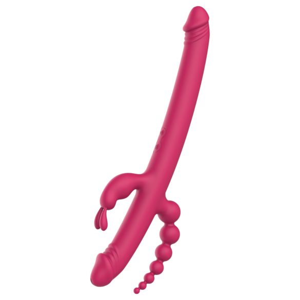 Dreamtoys Anywhere Pleasure Vibe - Rechargeable 4-Arm Vibrator (Pink)