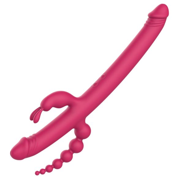 Dreamtoys Anywhere Pleasure Vibe - Rechargeable 4-Arm Vibrator (Pink)